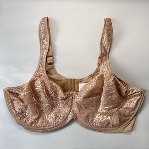 Breezies Plus Size Bra 42DD Beige Nude Color, Underwire Support, Full Coverage